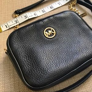 Michael Kors Black Leather Crossbody (small)